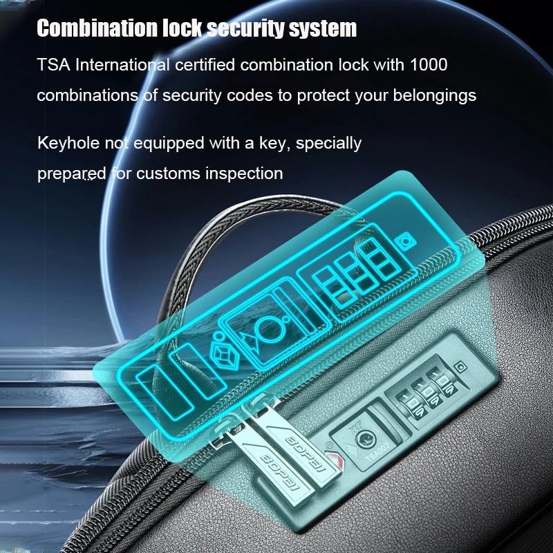 Waterproof Business Laptop Backpack - Large Capacity with Password Lock 10
