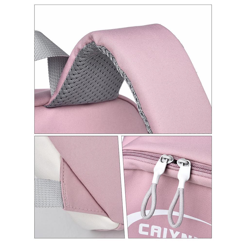 Large Splash Proof Backpack For Outings & School - Pink 8