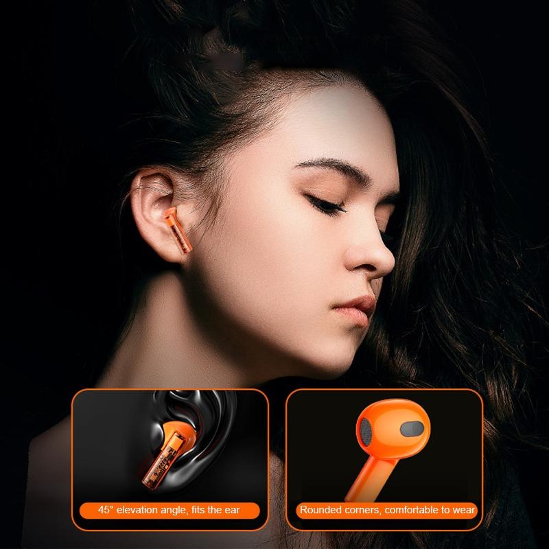 Wireless Bluetooth Headset with Low Delay and Transparent Design - White 6