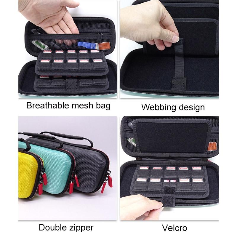 Compact Nintendo Switch Lite Carrying Case - Black 7