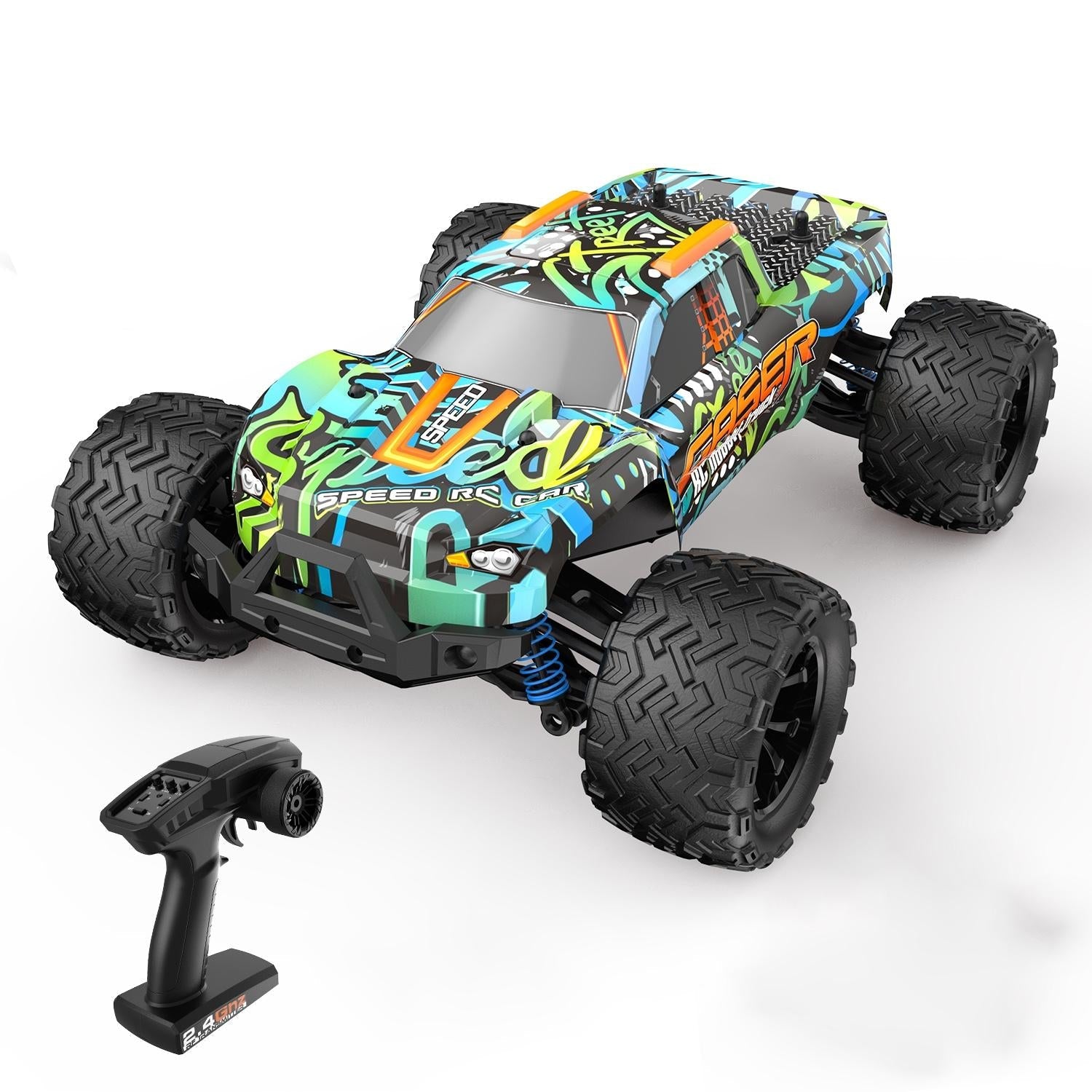 High Speed 4wd Rc Car - 1 14 Scale - Graffiti Black 8