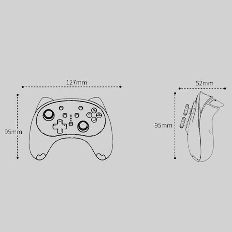 Cat Shaped Wireless Tooth Handle for Nintendo Switch - Blue 4