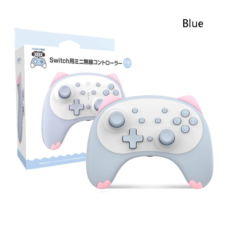 Cat Shaped Wireless Tooth Handle for Nintendo Switch - Blue 10
