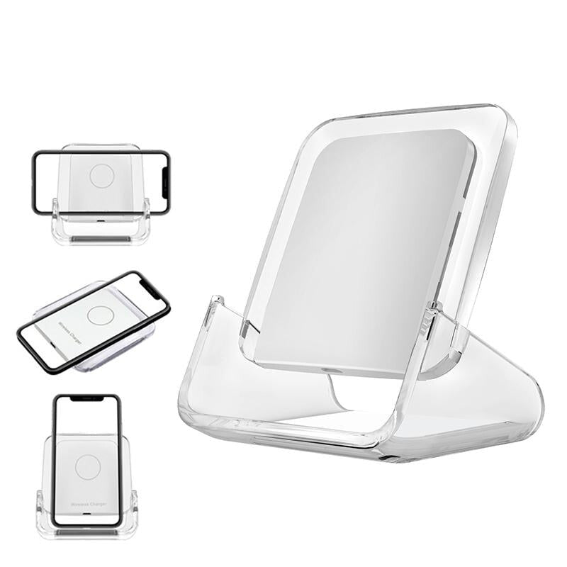 10W 3 In 1 Vertical Wireless Charger - Black 11