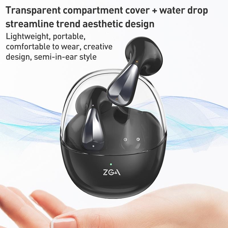 Amber True Wireless Bluetooth Earphones - Zga Gs11 - Black 8