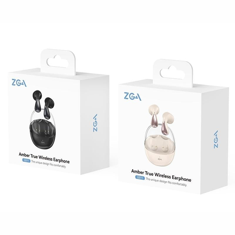 Amber True Wireless Bluetooth Earphones - Zga Gs11 - Black 11