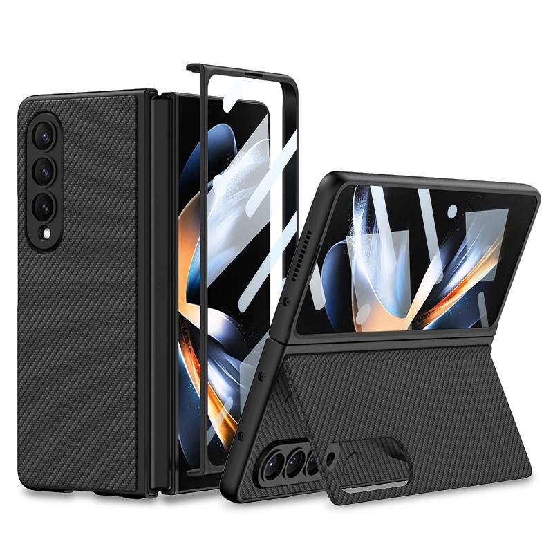 For Samsung Galaxy Z Fold4 5G Foldable Leather Case With Stand - Ultra Thin - Green 11