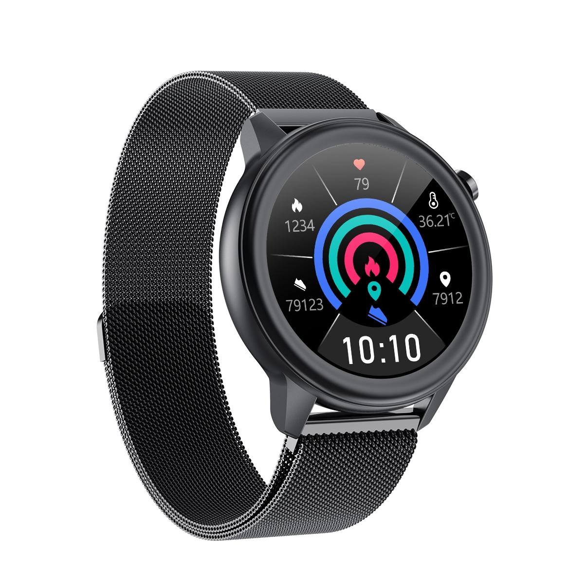 Waterproof Smart Bracelet With Health Monitoring And Metal Strap - Tft Screen 3