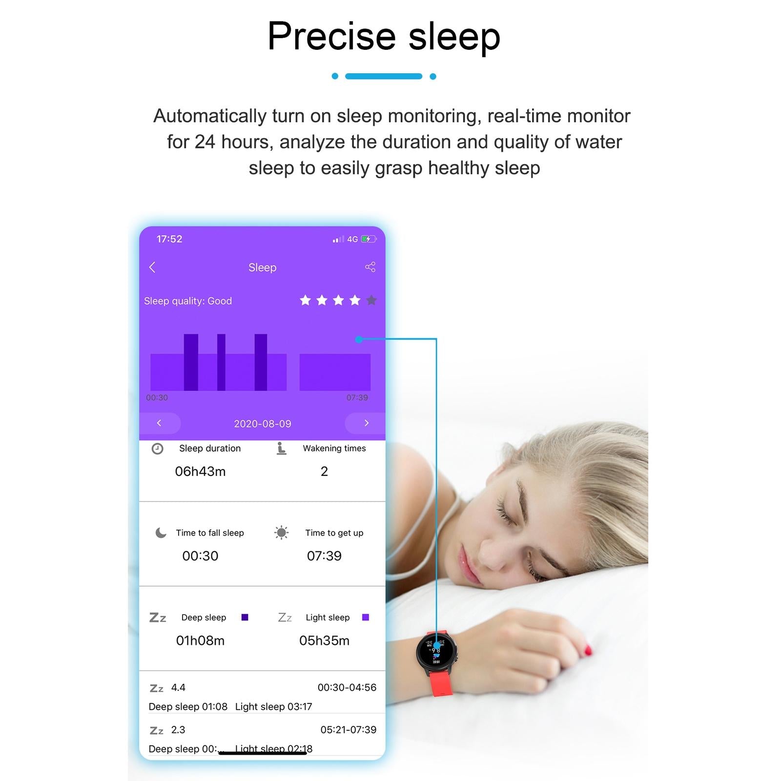 Waterproof Smart Bracelet With Health Monitoring And Metal Strap - Tft Screen 10
