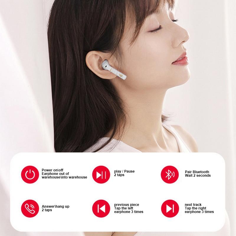Waterproof Touch Wireless Bluetooth Earphones - Z2 Plus - Black 4