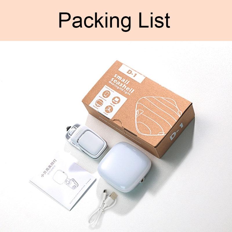Usb Charging Led Beauty Fill Light for Mobile Phone Live Camera - Black 6