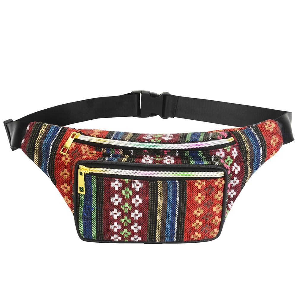 Boho Ethnic Style Waist Bag 34 X 15Cm - Style-A 14