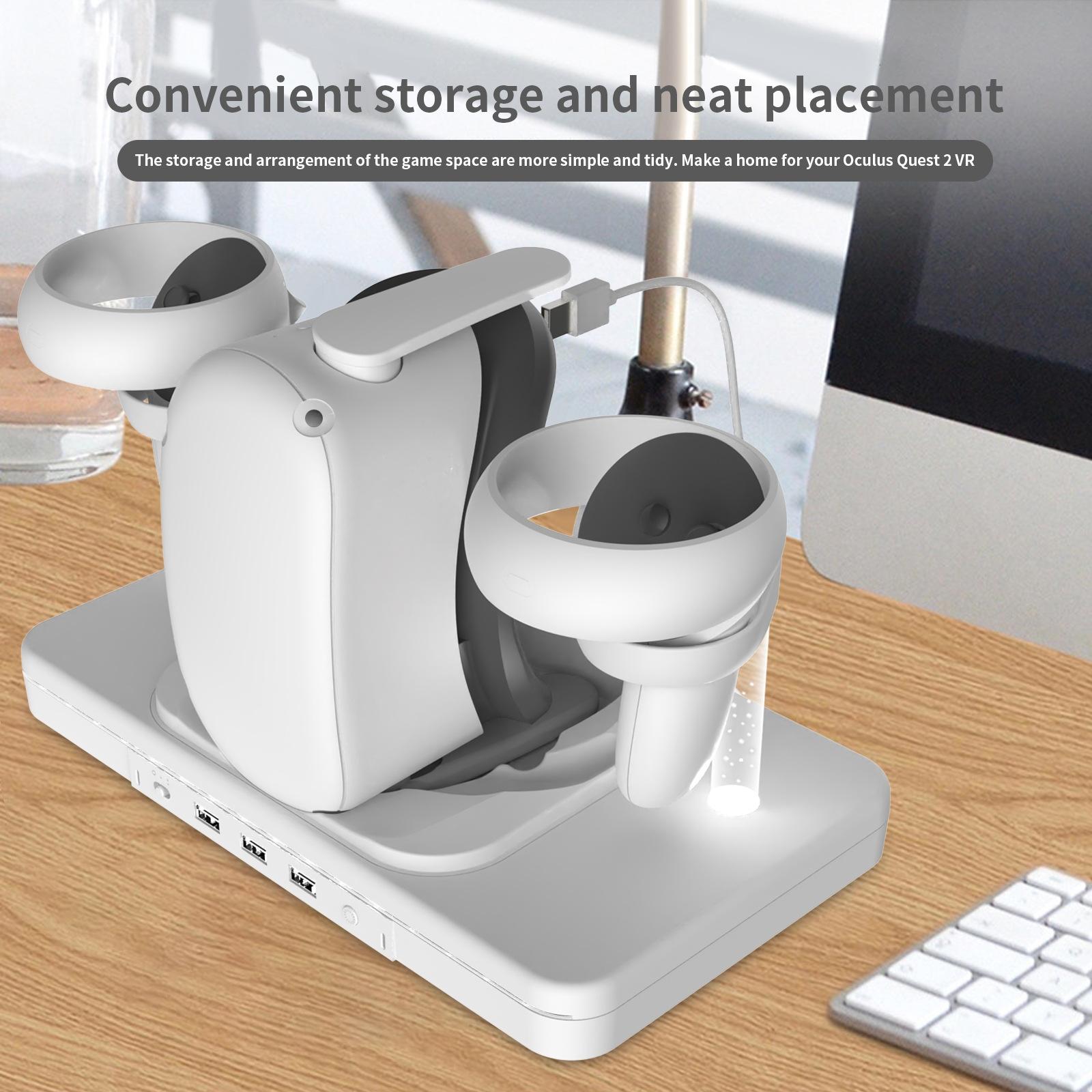 Meta Quest 2 Wireless Vr Charger with Colourful Base 3