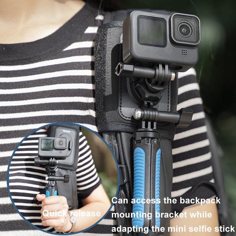 Double Head J Buckle Backpack Mount For Sports Cameras 8