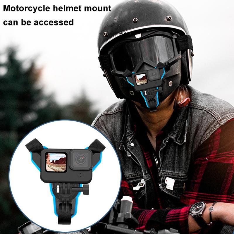 Double Head J Buckle Backpack Mount For Sports Cameras 9