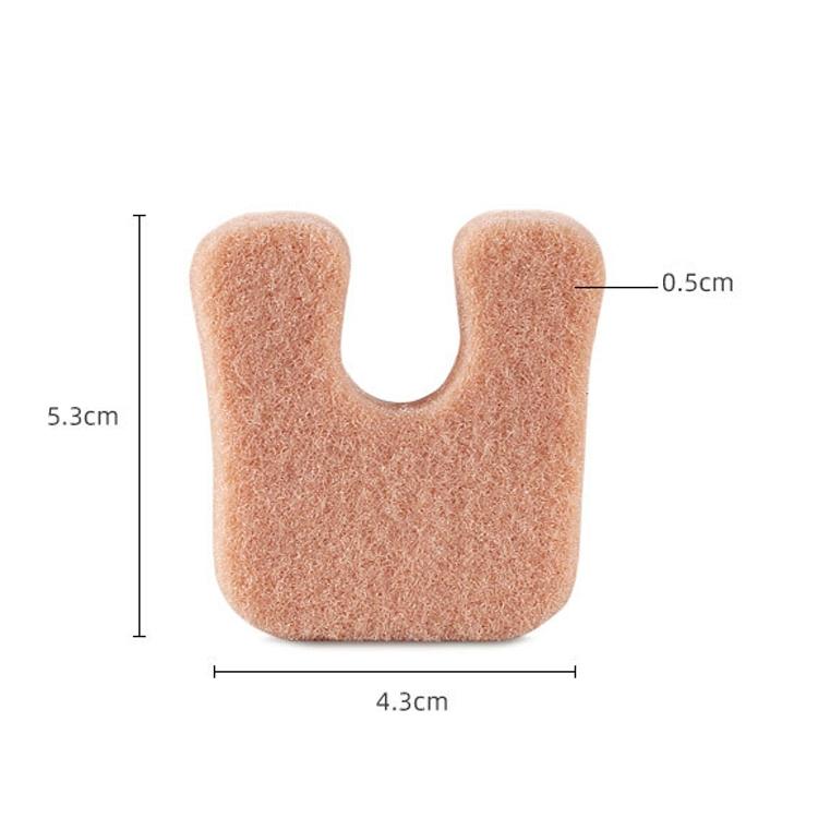 U-Type Sheep Felt Hairy Stickers Skin Colour - White 4