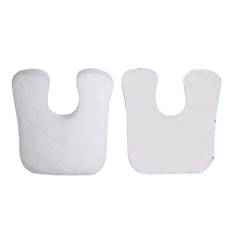 U-Type Sheep Felt Hairy Stickers Skin Colour - White 9