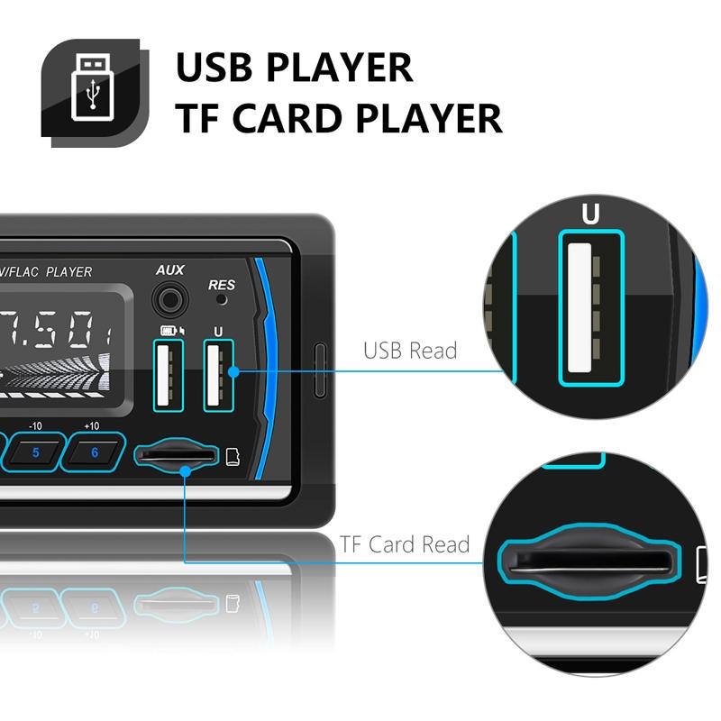Car Dab Digital Radio With Bluetooth & Usb Swm-M4 12