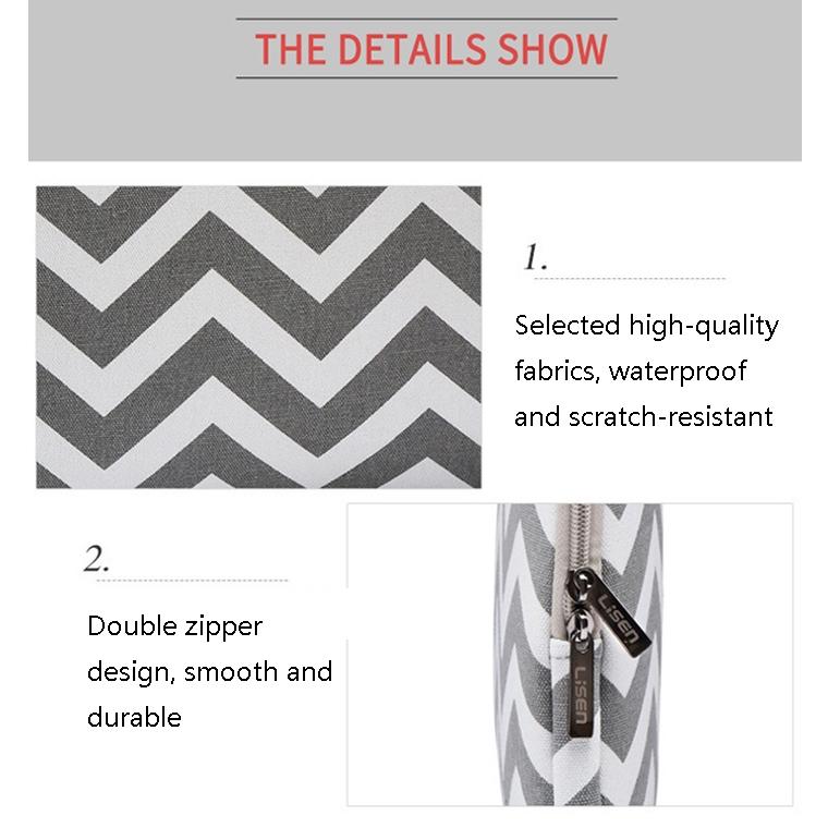 10 Wavy Pattern Notebook Liner Bag - Wavy Design - Gray 5
