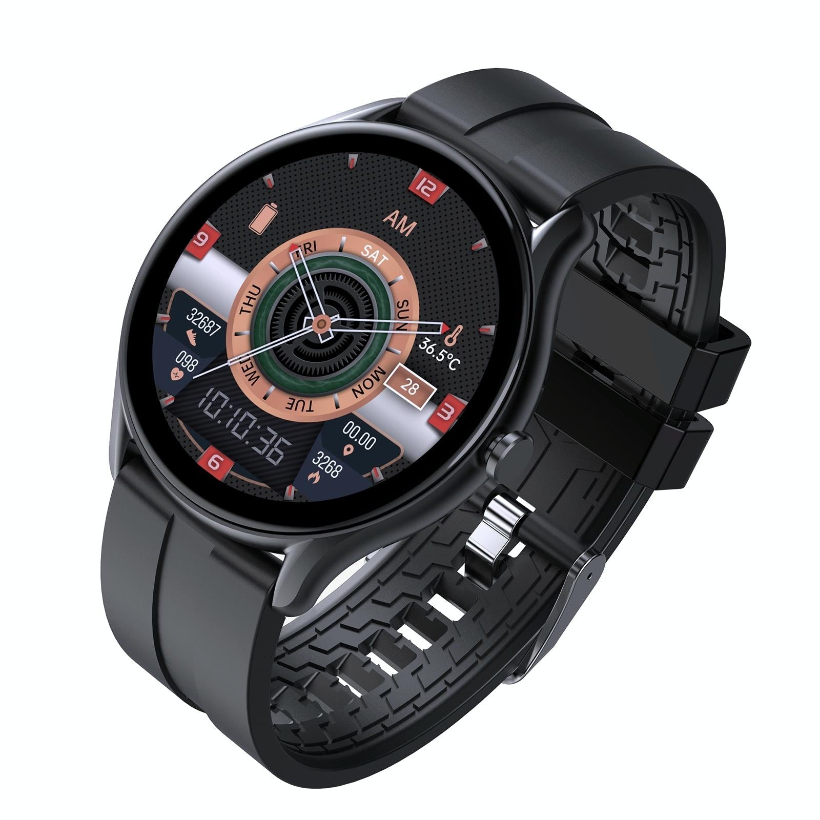 Smart Wristband With Sleep And Heart Monitoring Options - Black 3