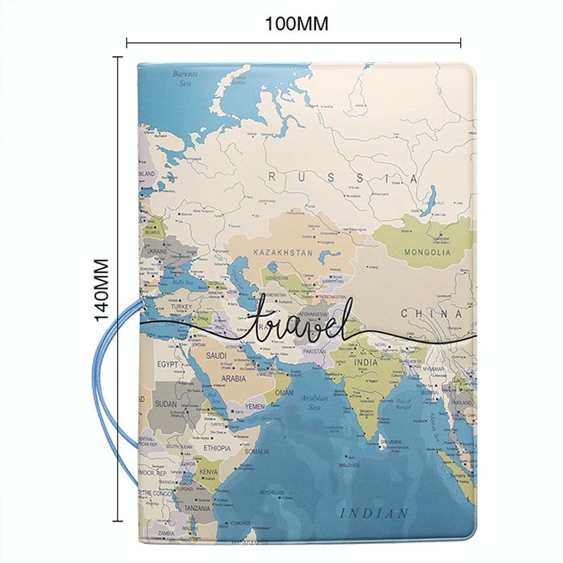 Passport Cover For Travel Abroad 3D Map Design - Tr-02 4