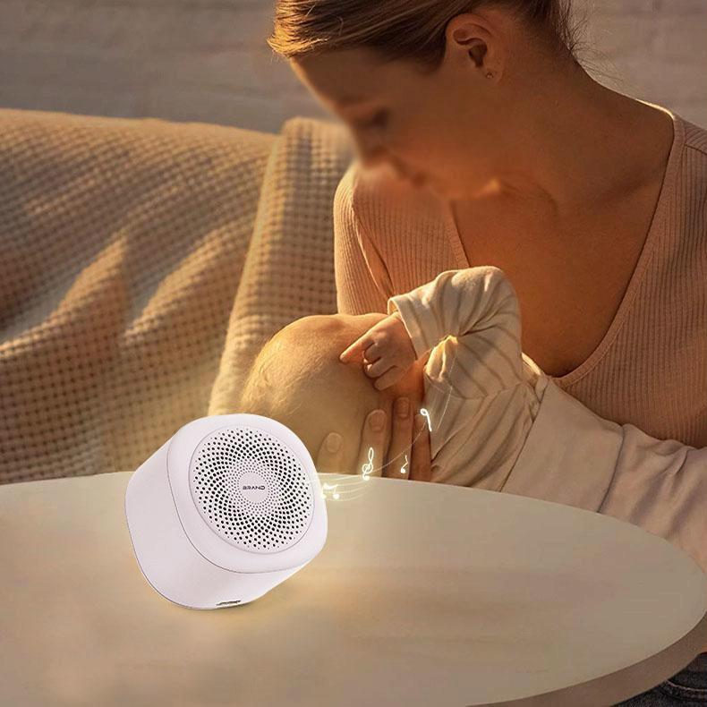 Portable Baby White Noise Sleep Device 7-Colour Breathing Light White 8