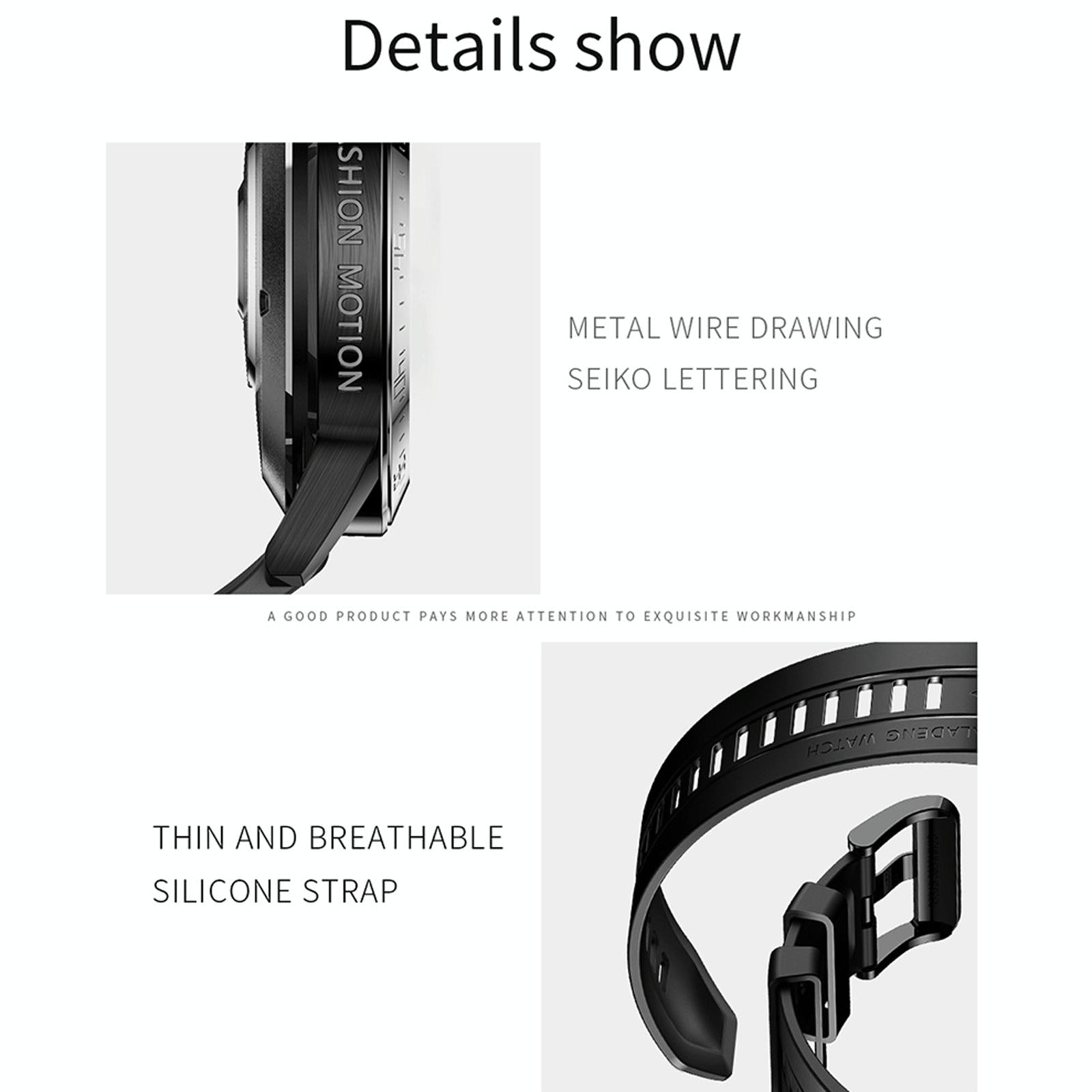 1.3 Inch Full-Fit Round Screen Smart Watch Support Sleep Monitor / Heart Rate Monitor / Temperature Monitoring Black 14