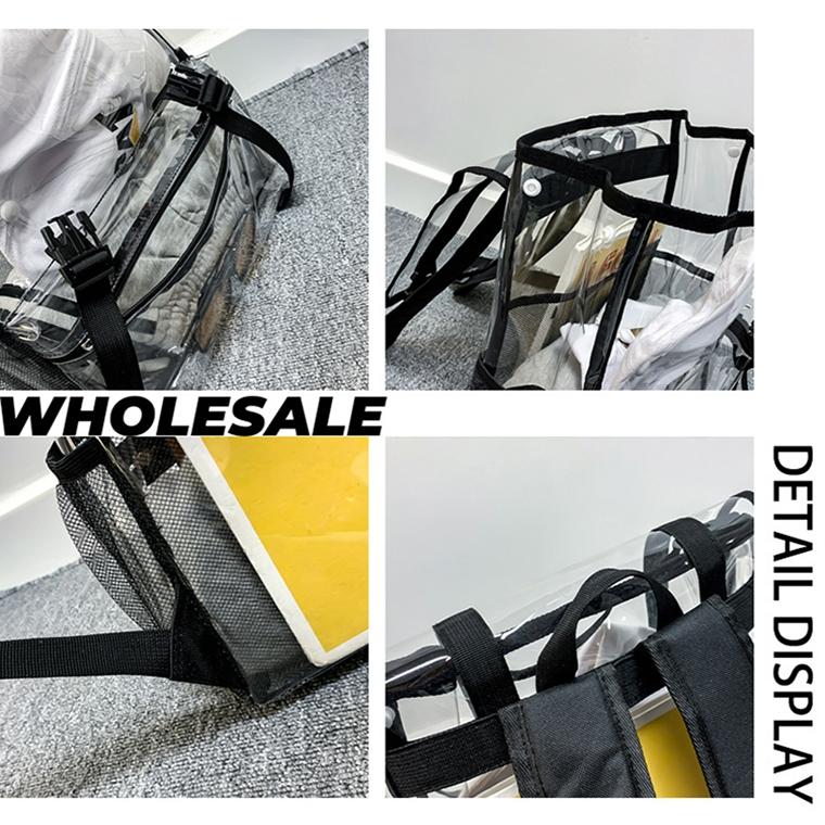 Waterproof Travel Backpack - Pvc Material - Grey 8