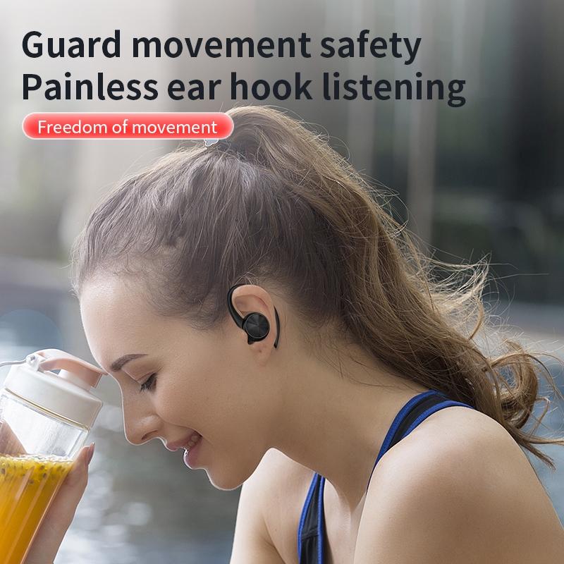 Wireless Earphones with Digital Display and Charging Case - Black 3
