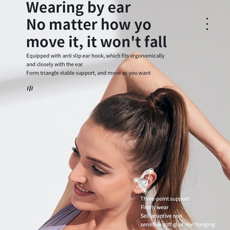 Wireless Earphones with Digital Display and Charging Case - Black 6