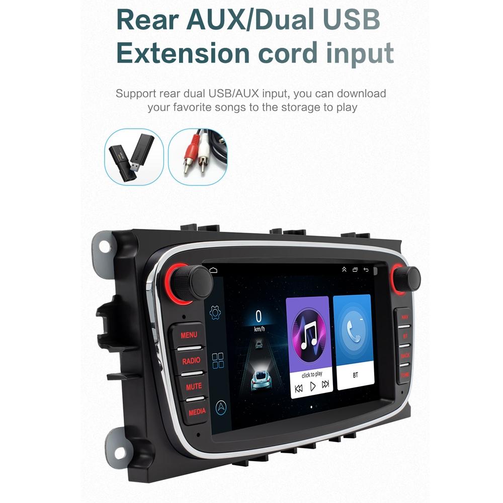 7 Inch Android Navigation Radio For Ford Focus - Bluetooth Rds 1 + 32G - Black 1 + 32G 7