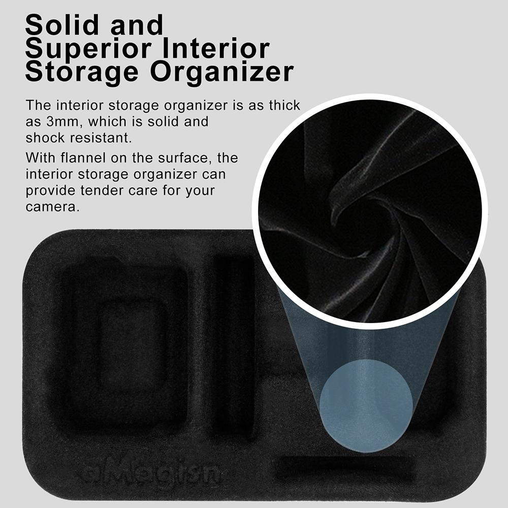 Waterproof Hard Shell Storage Bag for Amagisn - Compact Size - Gray 5