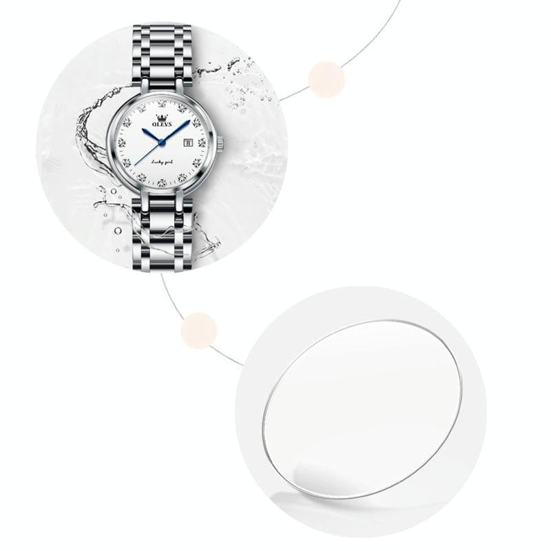 Stylish Waterproof Women Quartz Watch with Roman Dial 6