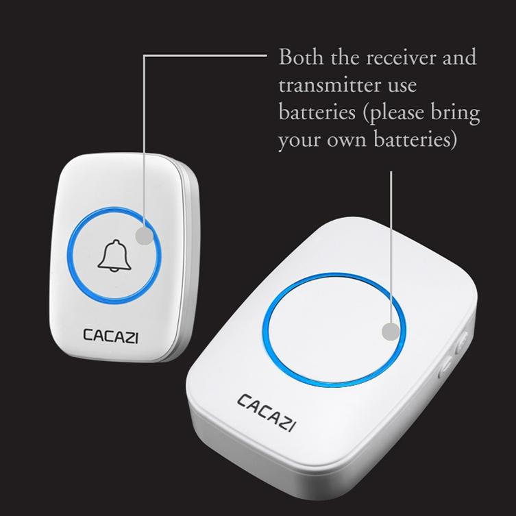 Wireless Waterproof Smart Doorbell - 2 Battery Options - White 7