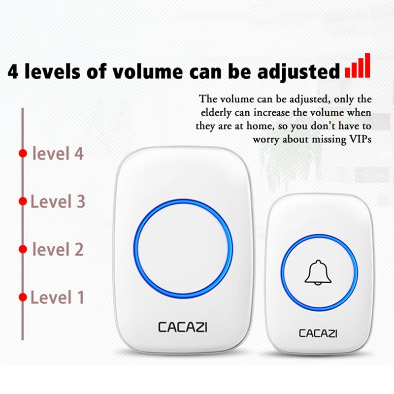 Wireless Waterproof Smart Doorbell - 2 Battery Options - White 8