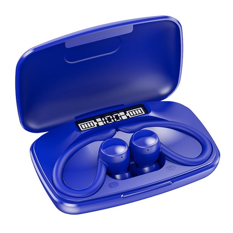 Led Bluetooth Earphones with Noise Reduction and Power Bank Function - Black 12