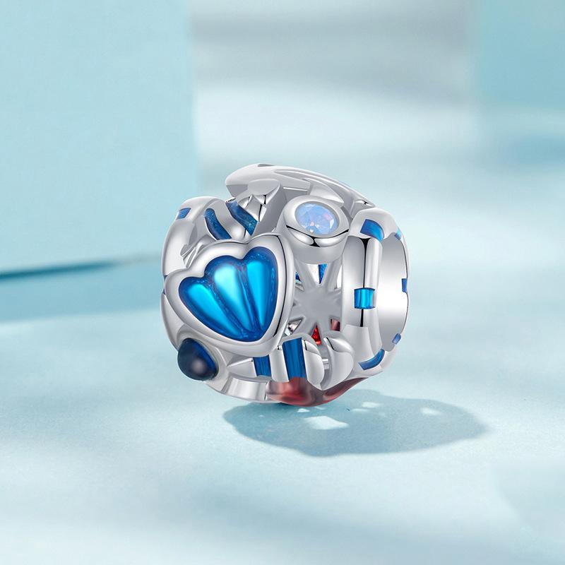 925 Sterling Silver Marine Shell Creature Hollow Diy Beads 3