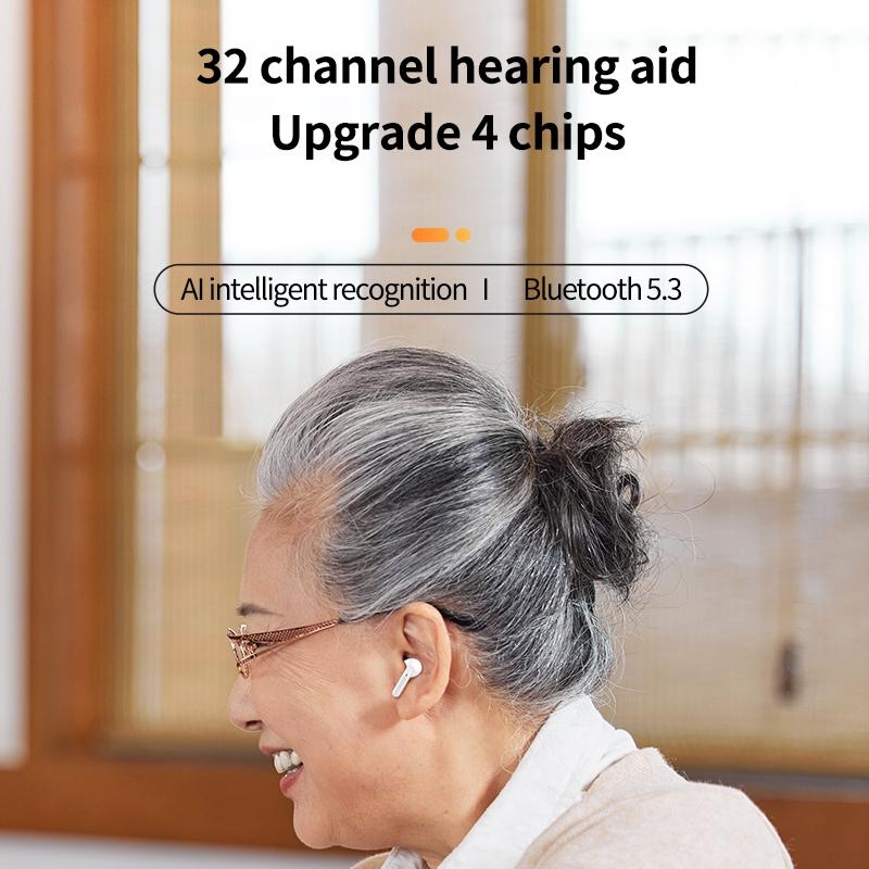 Smart Ai Bluetooth 5.3 In Ear Hearing Aid - Black 7