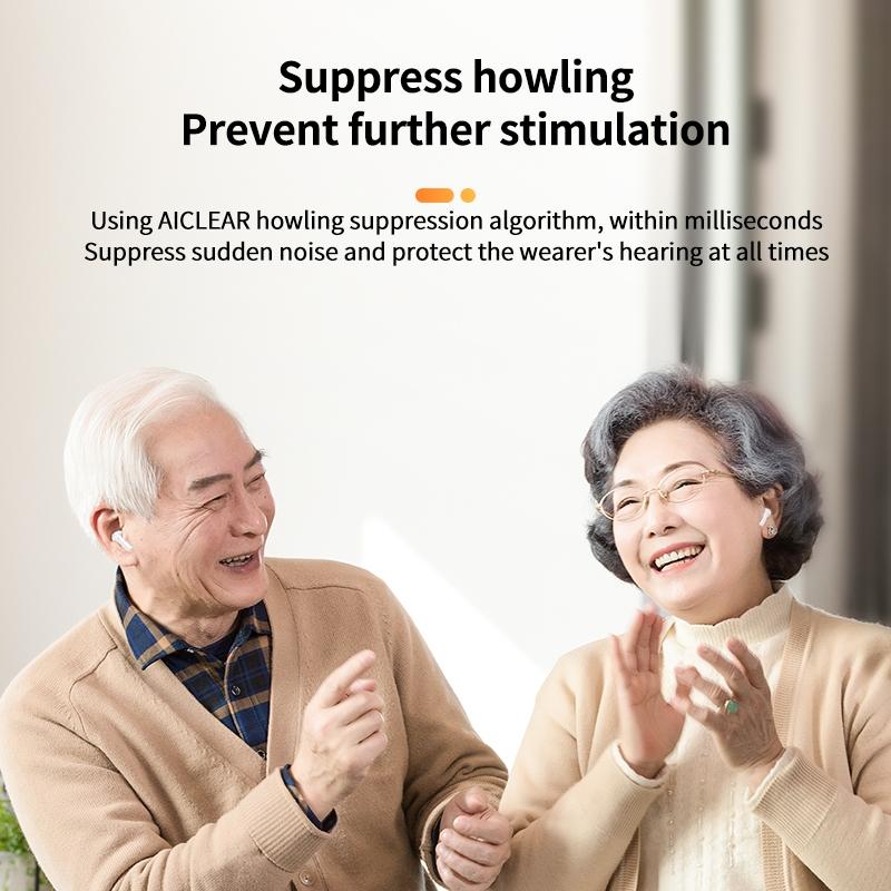 Smart Ai Bluetooth 5.3 In Ear Hearing Aid - Black 9