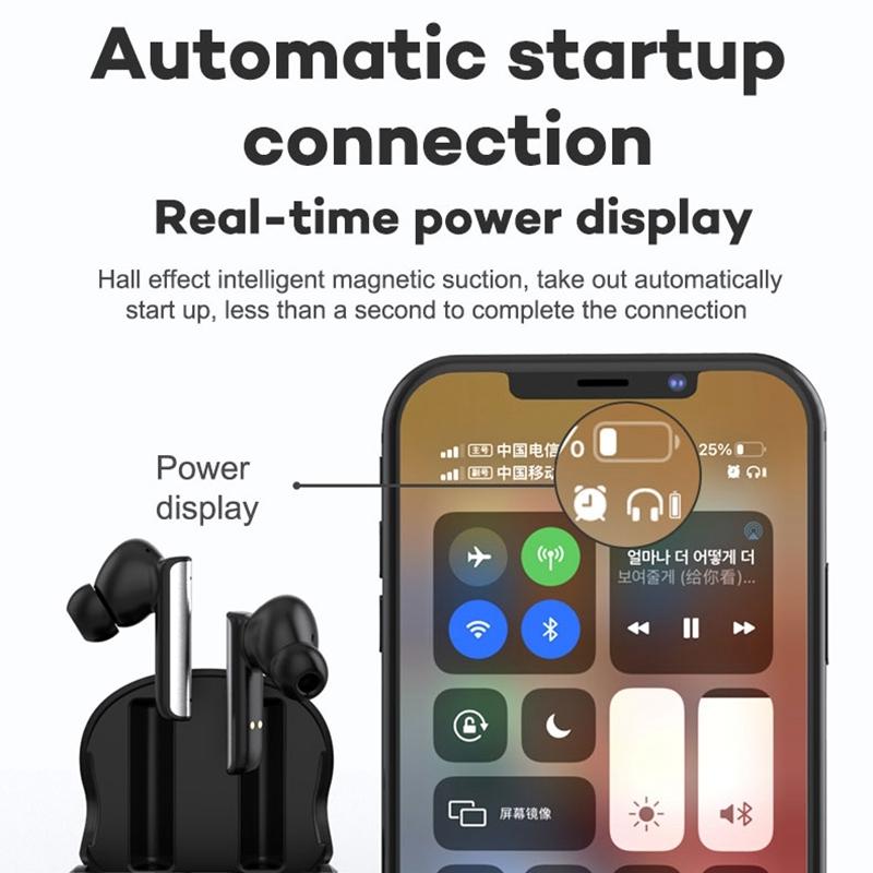 Wireless Anc Bluetooth Earphones - Active Noise Reduction - Black 6
