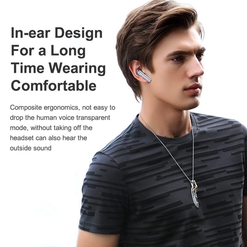 Wireless Anc Bluetooth Earphones - Active Noise Reduction - Black 10