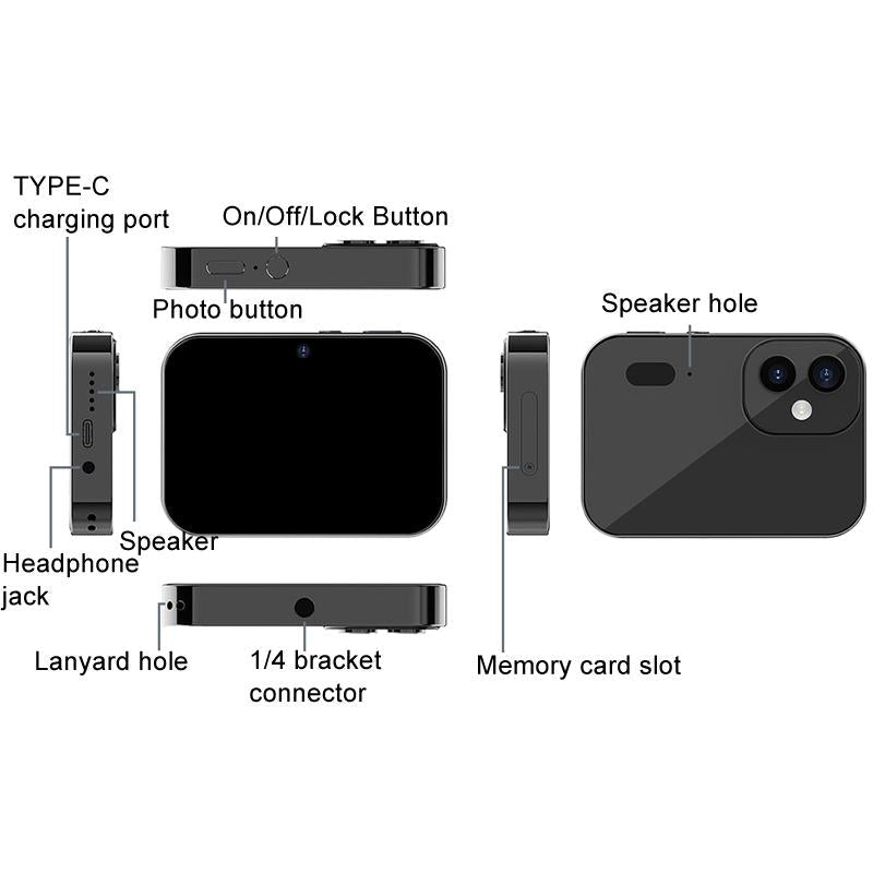 Smart Hd Digital Camera With Touch Screen And Video Recording - Excludes Memory - Black 14