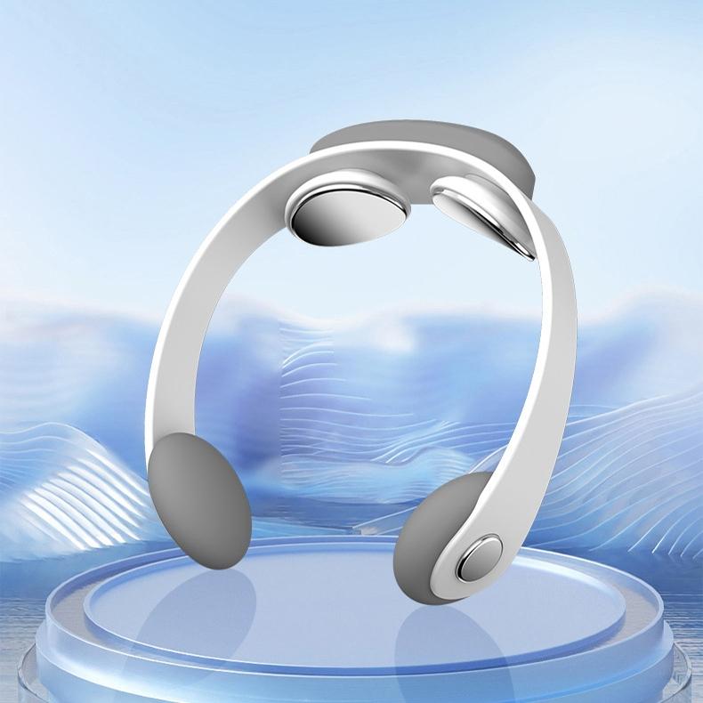 Microcurrent Cervical Massager Tens Neck Pulse Device White 3