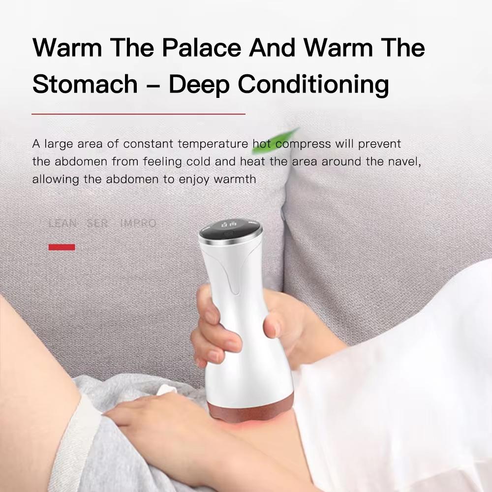 9-Speed Electric Hot Compress Massager For Whole Body Gua Sha - Red 4