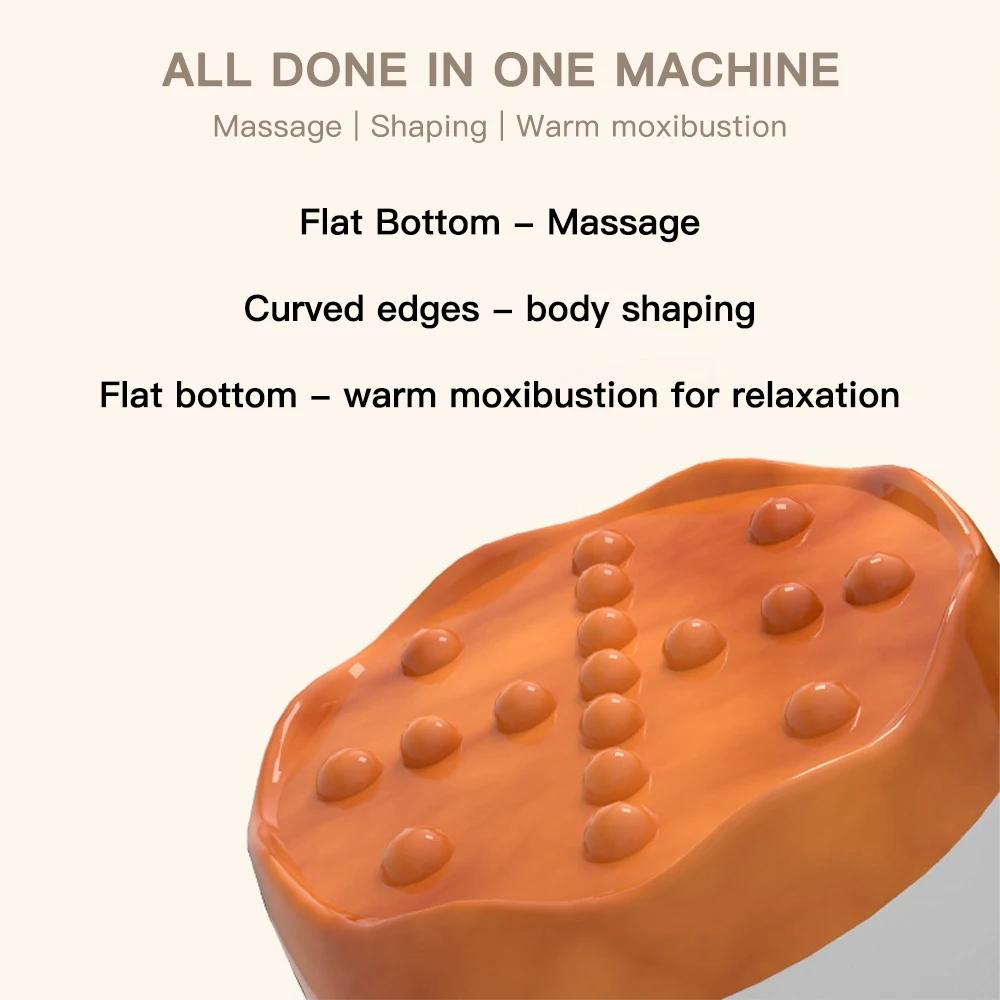 9-Speed Electric Hot Compress Massager For Whole Body Gua Sha - Red 5
