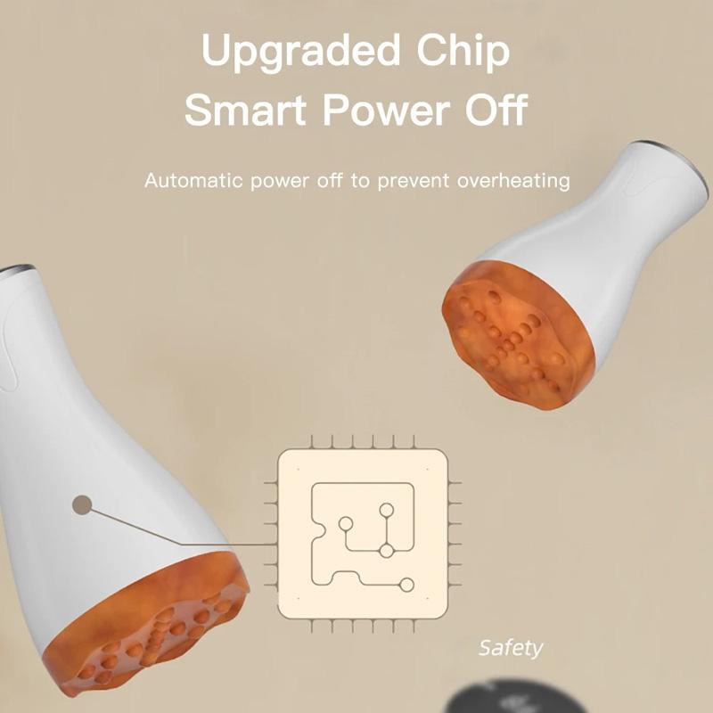 9-Speed Electric Hot Compress Massager For Whole Body Gua Sha - Red 7