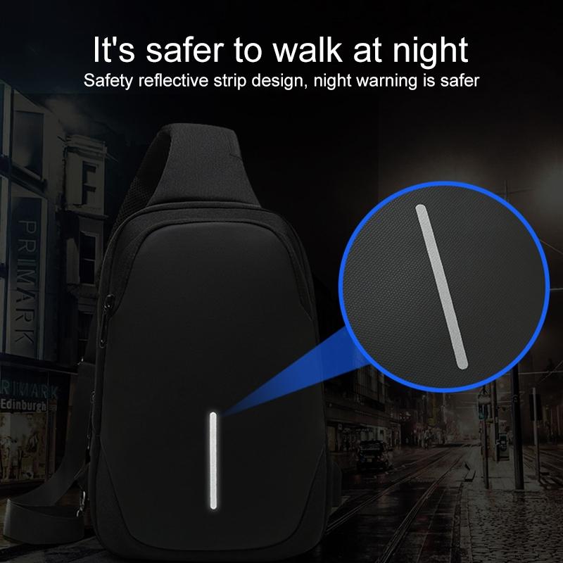 Secure Multi Layer Chest Bag For Outdoor Cycling - Dark Blue 8