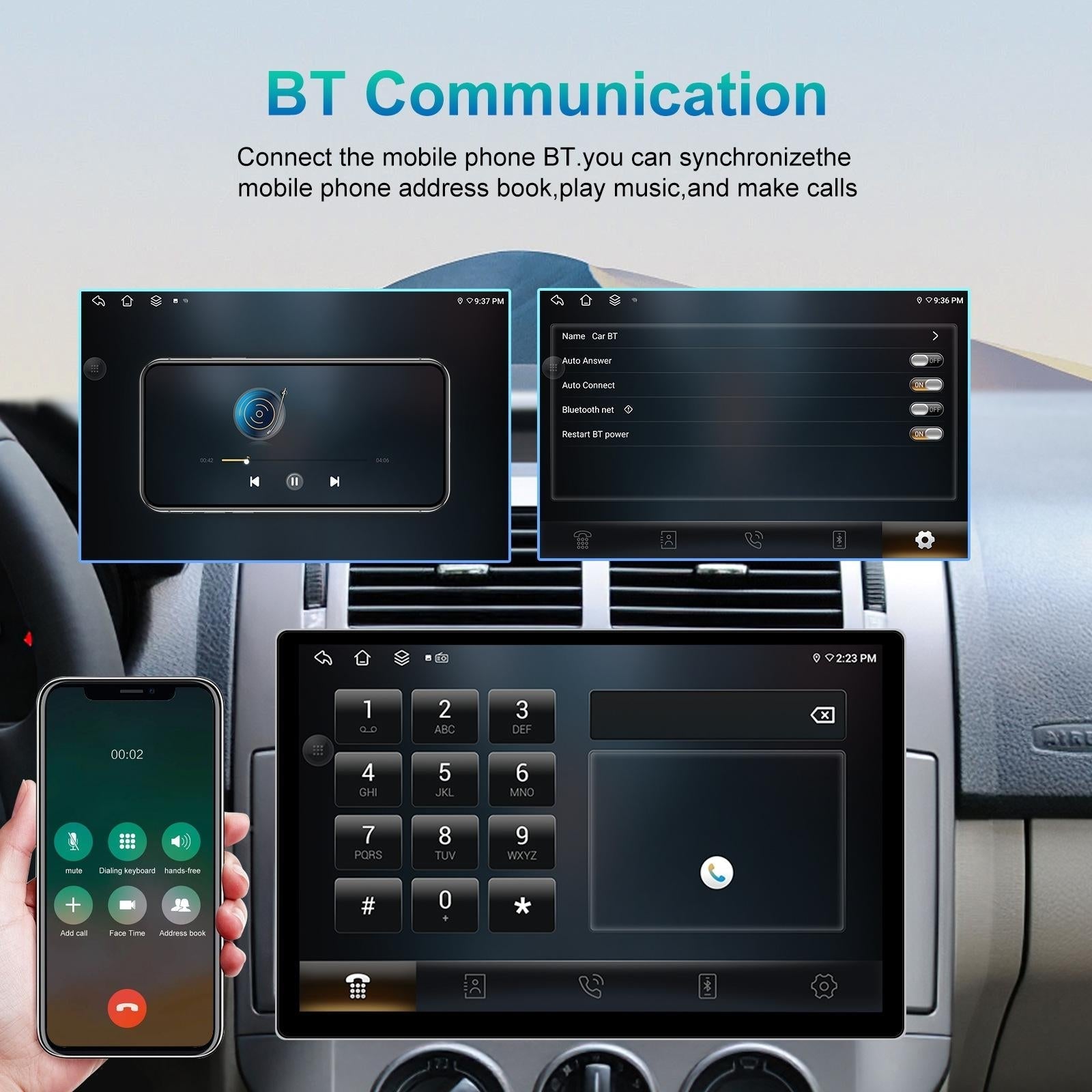 13.1 Inch Android Car Navigator - 4 + 64G - Universal Map - Carplay - Reverse Camera 13