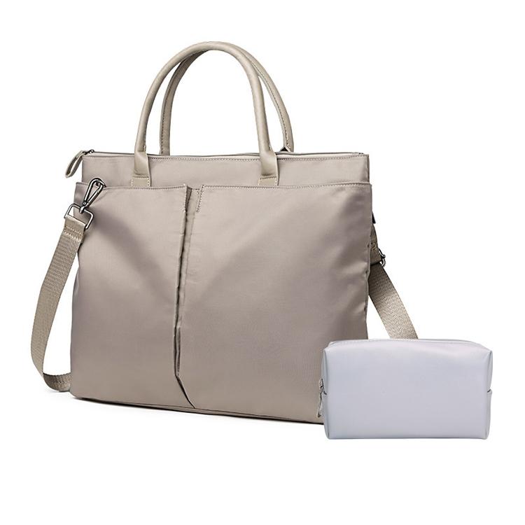 Versatile Business Briefcase Large Capacity Messenger Bag - Khaki 9