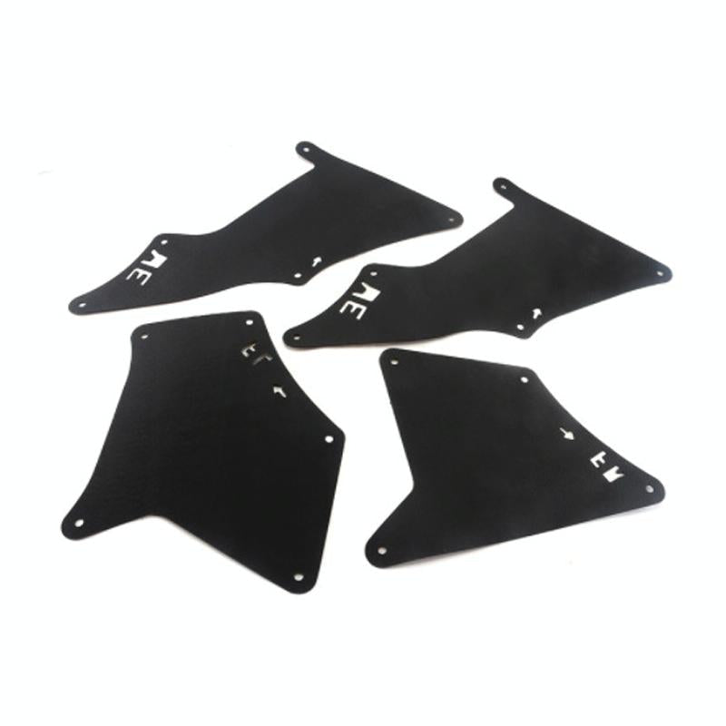 Front Wheel Fender Leather Lining For 03-17 Toyota Prado 2700 4000 Black 3